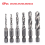 6Pcs M3 M5 M6 M8 M10 4341 Titanium Plated Composite Tap Drill 2