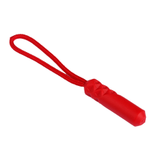 Tirador de cremallera de plástico, tirador de plástico, rojo