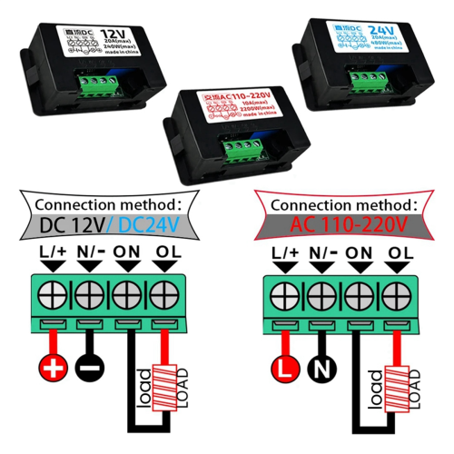 0-999s/Min/Hour DC 24V 480W Digital Time Delay Switch Relay 1