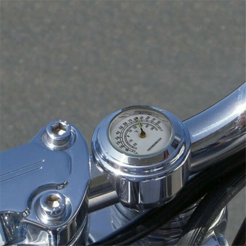 22-25mm Motorfietshorloge Thermometer Temperatuurmeter Wit 2