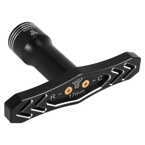 Chiave esagonale per ruote da 17 mm per pneumatici di auto cingolate RC da 1/8 e 1/10, nera 1