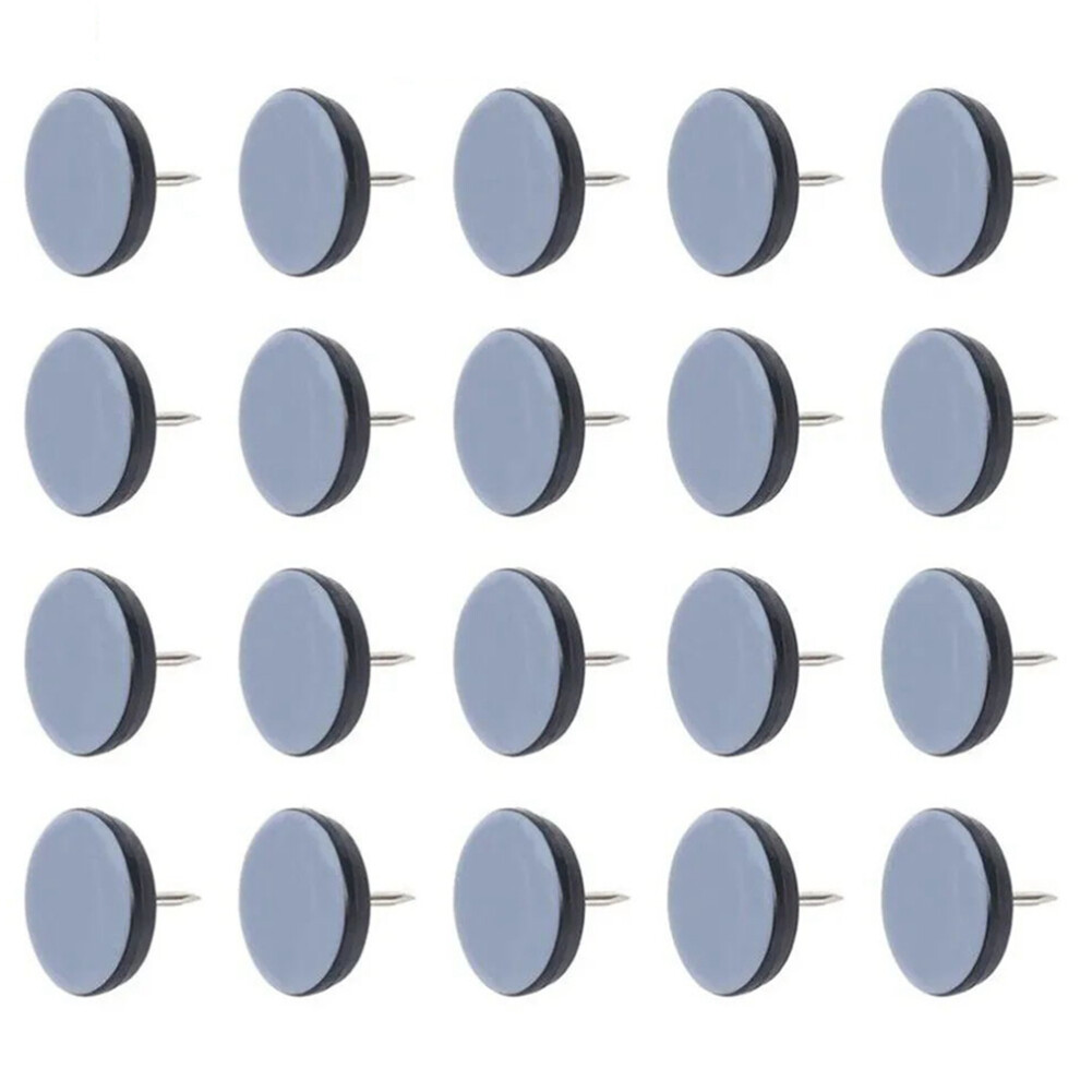 20 Pcs Furniture Slider Pads With Nail Feet 22Mm 4851507248169