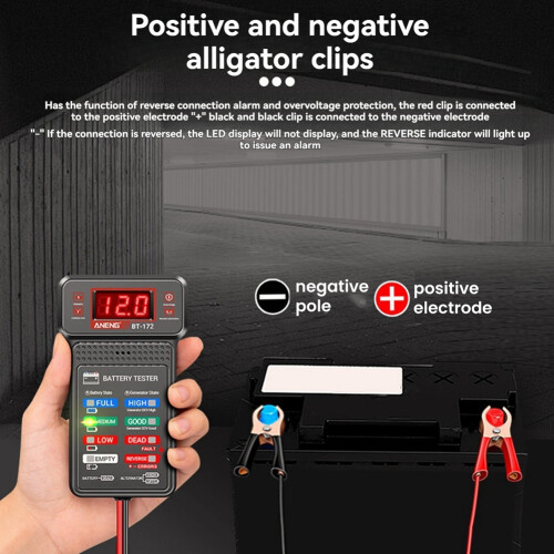 BT-172 12V Battery TesterAuto Repair Industry Detection 2