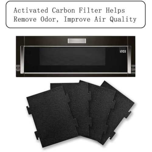 4Pack Activated Charcoal Air Filters for Over-The-Range 1