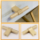 Brass French Style Luxury Cabinet Knobs Wardrobe Drawer Doors Handle 4
