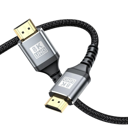 Cabo Ultra HD Multifuncional HDTV Compatível com 8K 2.1 48 Gbps 2
