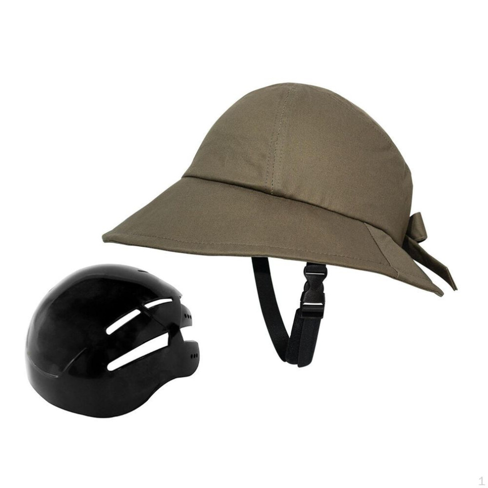 (green) Bicycle Helmet Adult 58 - 60 Cm Bike Hat Shaped For Women's Cycle