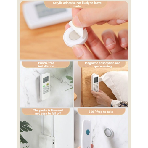 Wall Mount Anti-Lost Magnet Storage Holder for Remote Control 6PCS 1