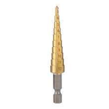 3-12mm HSS Straight Groove Step Drill Bit Wood Metal Hole Cutter Core