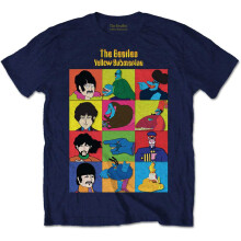 (5-6 Years) The Beatles 'Submarine Characters' (Navy) Kids T-Shirt
