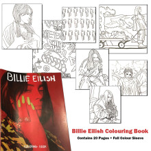 Billie Eilish 'Billie' Colouring Book - Officially Licensed, 20 Design Pages, High-Quality Paper, Full Colour Sleeve