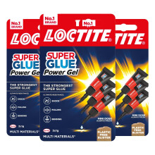 Loctite Mini Trio Super Glue Gel for High-Quality Repair for All Materials, 9x1g
