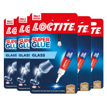 Loctite Glass Bond High-Quality Super Glue for Durable Glass Repairs 3g, 5 Pack