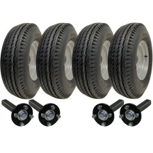 5.00-10 Kit de Remolque de Doble Eje de Alta Velocidad Legal para Carretera Cuatro Ruedas y Ejes 750kgs