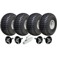 22x11.00-8 Twin Axle Knobby ATV Quad Trailer Kit Tow Hitch Road Legal Load 620kg