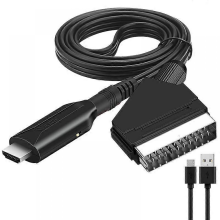 Scart to HDMI Converter with USB Cable Support HDMI 720/1080P