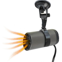 Portable Car Heater Car Fan 150W 12V, Heating and Cooling Mode Defrost Defogger Plug in Cigarette Lighter Heater with Suction Holder