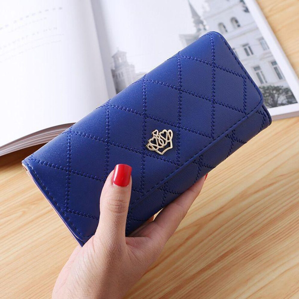 (royal blue) Stylish Women's Large Capacity Clutch Wallet - Mobile Phone Bag & Card Holder
