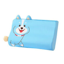 (light blue) Cartoon Pillow for Children Slow Rebound Memory Foam Dinosaur Dog Elephant Shape