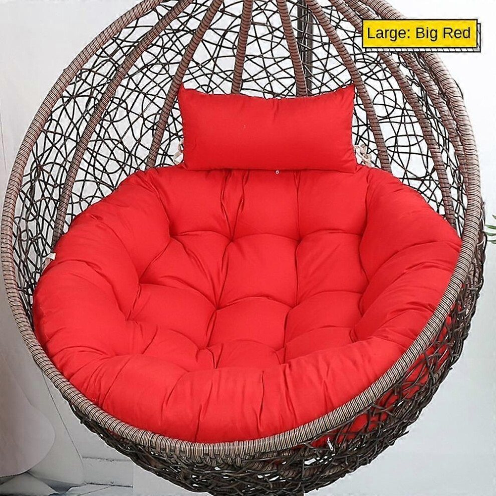 (red) Hammock Swing Chair Mat 105cm Rocking Chair Seat Mat Durable Throw Pillow  Home