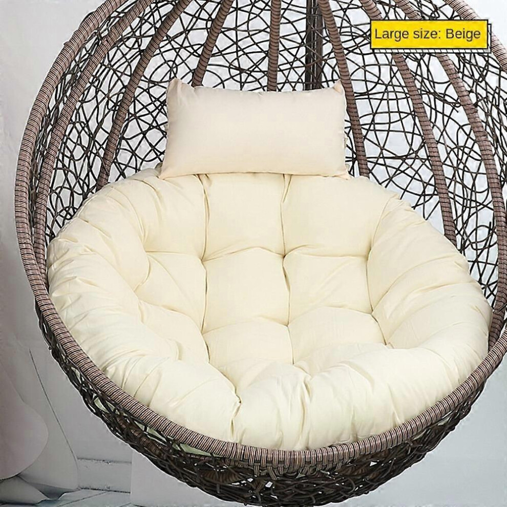 (beige) Hammock Swing Chair Mat 105cm Rocking Chair Seat Mat Durable Throw Pillow  Home-image-OPC-PGKQY2V-NEW