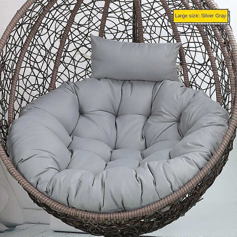 (grey) Hammock Swing Chair Mat 105cm Rocking Chair Seat Mat Durable Throw Pillow  Home