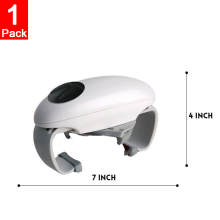 (Black 1Pc) Automatic Electric Can Opener Beer Bottle Opener H