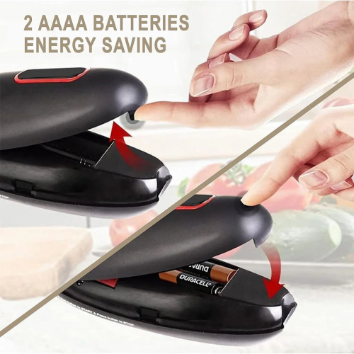 (black) Electric Can Opener One Touch Automatic Jar Bottle 2