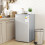 Homcom HOMCOM 91L Freestanding Under Counter Fridge with Lock Grey 1