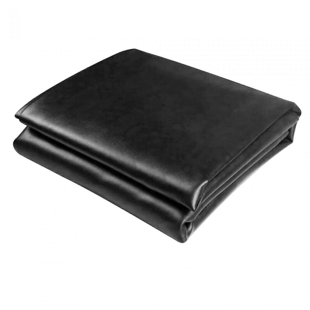 (Black 9ft) Billiard Pool Table Cover Latex Leather Ping Pong Table Cover for All Season Brown 7ft