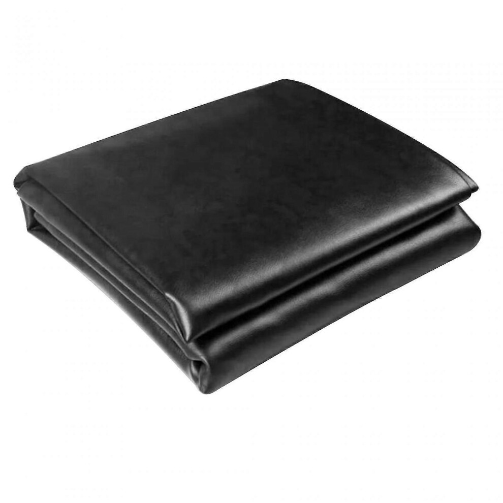 (Black 8ft) Billiard Pool Table Cover Latex Leather Ping Pong Table Cover for All Season Brown 7ft