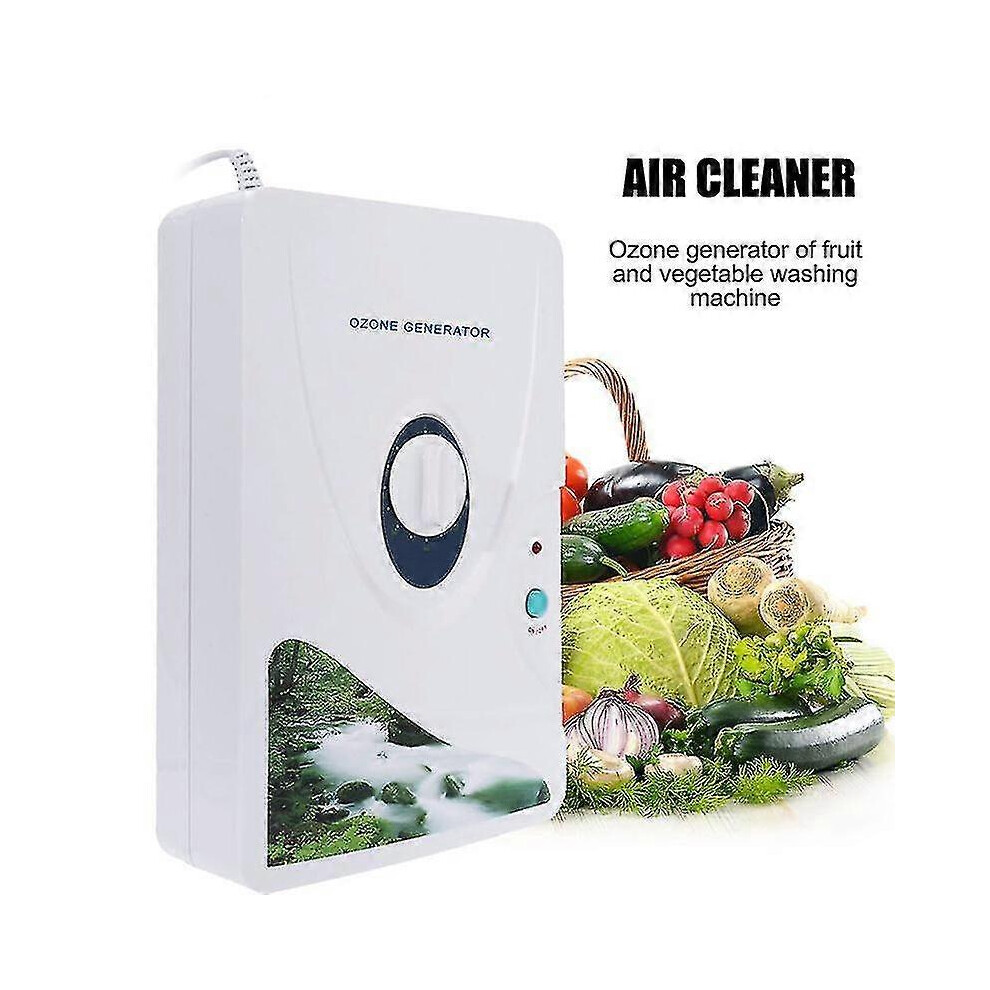 (US Plug) Ozone Generator Fruits Vegetables Ozonator Air Water Purifier O3 Ozone Machine Purify Air 600mg/h