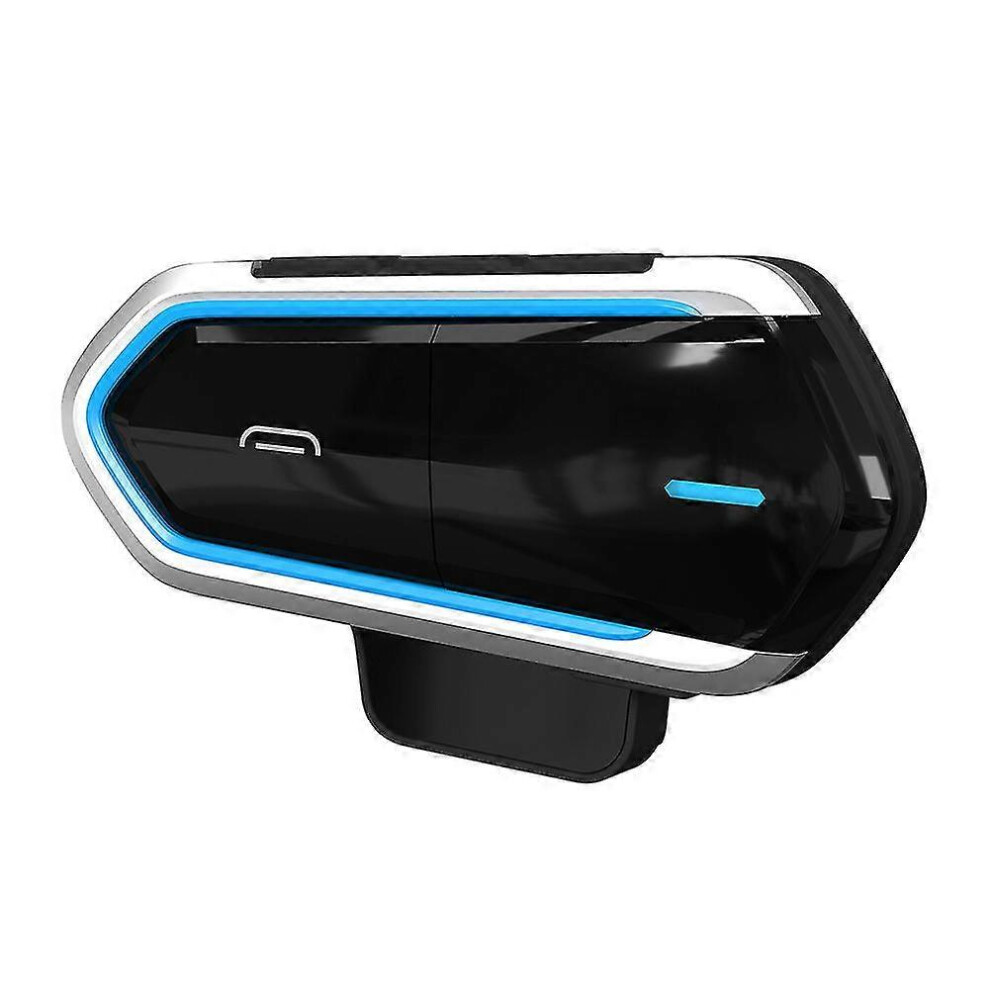 (Blue) B35 Motorcycle Riders Helmet Intercom Tooth-Compatible 4.1 Headset Interphone Audio Kit Blue
