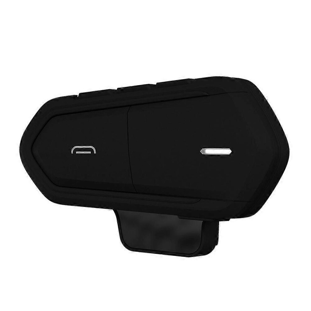 (Black) B35 Motorcycle Riders Helmet Intercom Bluetooth-Compatible 4.1 Headset Interphone Audio Kit Black