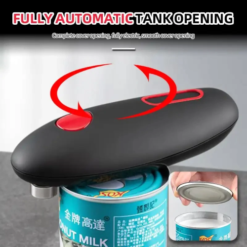(black) Electric Can Opener Automatic Jar Open Machine Tou 1