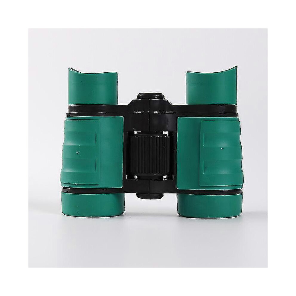 (Green) Telescope Rubber 4X30 Plastic Children Binoculars Pocket Size Telescope Maginification Compatible Green