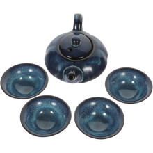 Theepotset Chinese theeset 4 kopjes keramiek en kopjes theeservies voor dagelijks gebruik