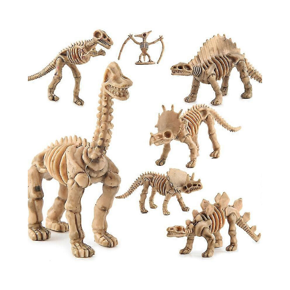 12pcs Dinosaur Skeleton Fossils Figures Toys