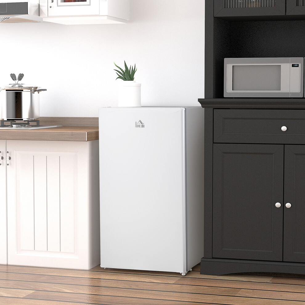 HOMCOM 91L Freestanding Under Counter Fridge White
