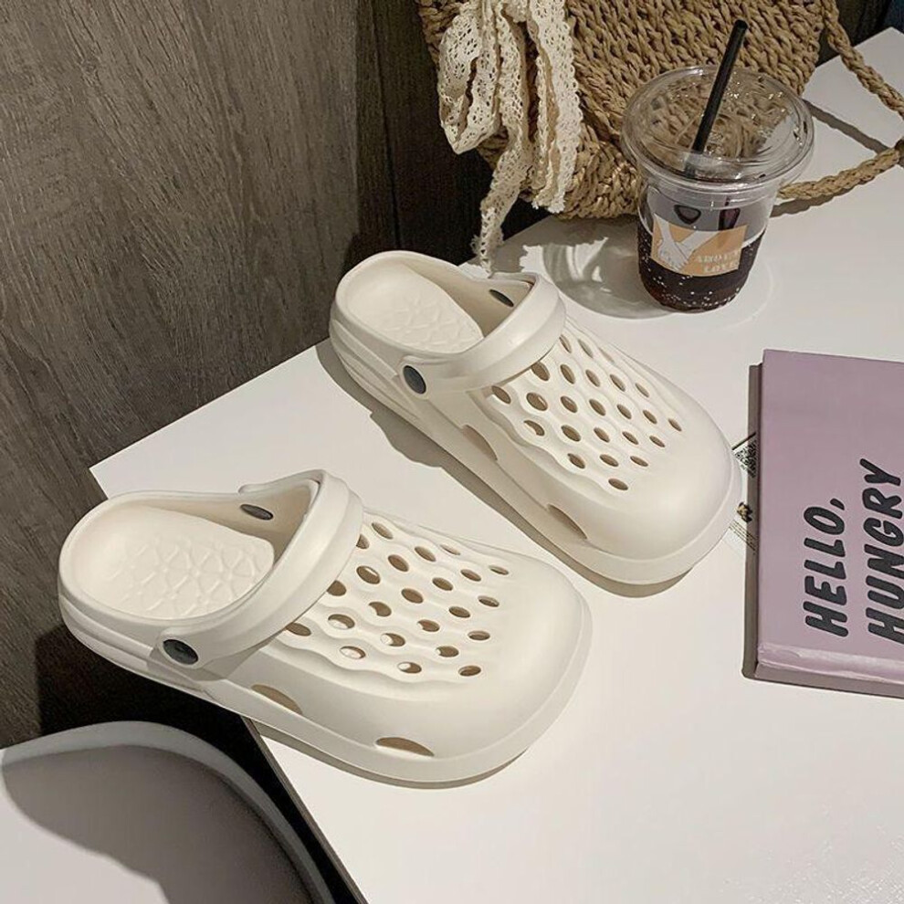 (white, Size 44) Crocs: Men's Outdoor Wear, Women's Summer Slippers, Men's Home Shoes, Couple Eva Slippers, Men's Sandals
