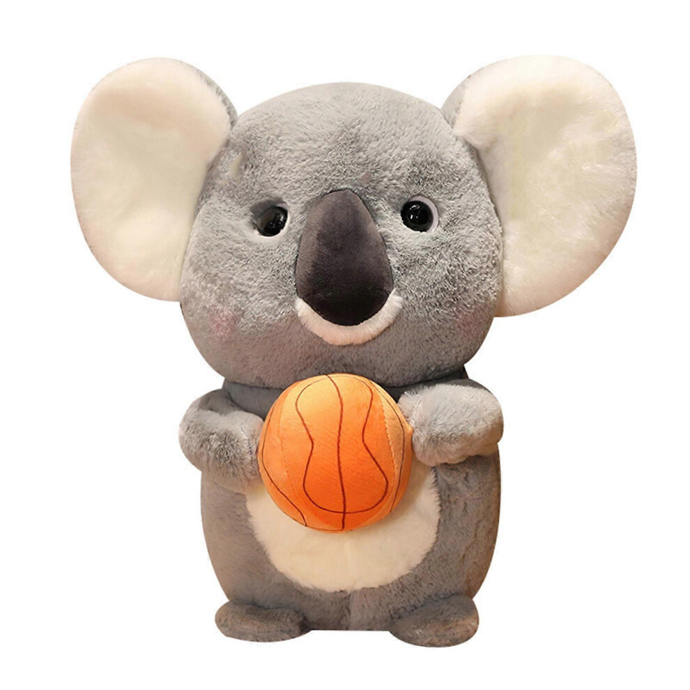 (40cm Basketball) Cartoon Koala Plush Doll Anti-wrinkle Plush Material Gift for Girl Women Lover Girlfriend