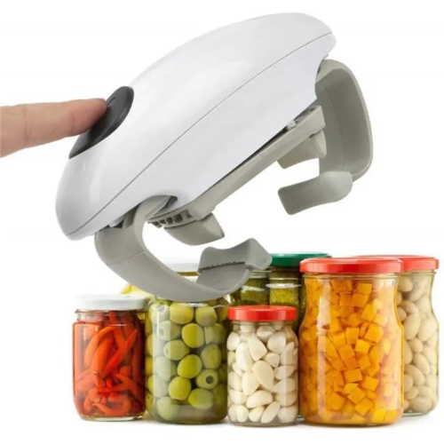 (green 1pcs) Electric Can Opener Smooth Edge Practical Automati 1