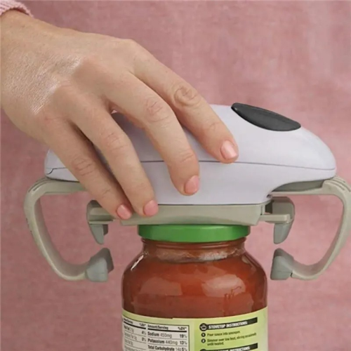 (green 1pcs) Electric Can Opener Smooth Edge Practical Automati 2