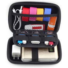 Elektronische accessoires reisorganizer, robuuste waterdichte opbergtas, compartimenten voor autovluchten, blauw
