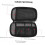 Ergonomische kabelopbergtas met rits, compacte organizer voor datakabels 4