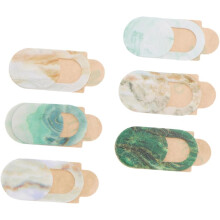 Webcam Cover Slide van 6 stuks ABS Privacy Lens Protector met Marmerpatroon voor Laptop Privacy Telefoonhoesjes