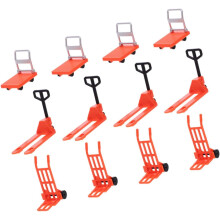 12 stuks miniatuur verkeersspeelgoed, gereedschap, bouwset, graafmachine-accessoires, jongens en meisjes spelen
