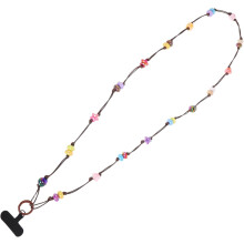Telefoonkoord met gelaagde kralen, crossbodykoord, essentiële antidiefstalband voor vrouwen
