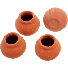 4 stuks miniatuur bloempotten schattige poppenhuis kleipotten voor feeëntuin en 'speeltijd accessoires