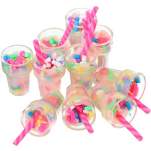 Poppenhuis Mini Melkthee Model Rekwisieten voor Simulatie Miniatuur Decoratie 12-Pack